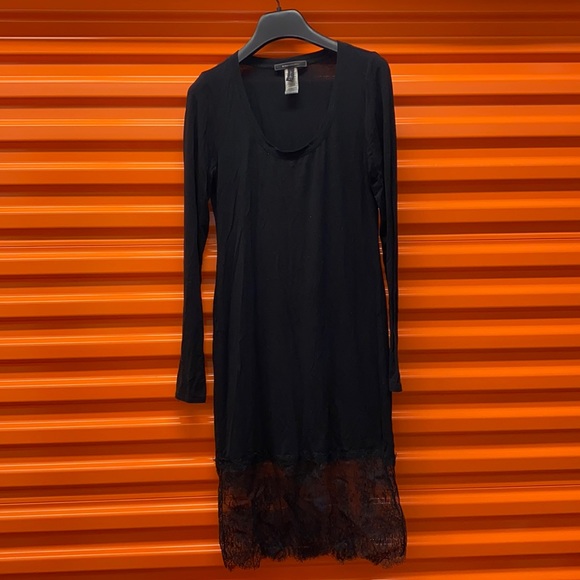 BCBGMAXAZRIA “LIVI” BLACK DRESS WITH LACE - Picture 4 of 9